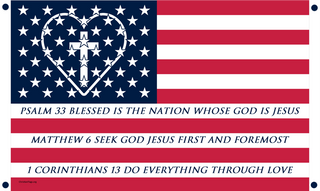 Christian Flag - Banner Style